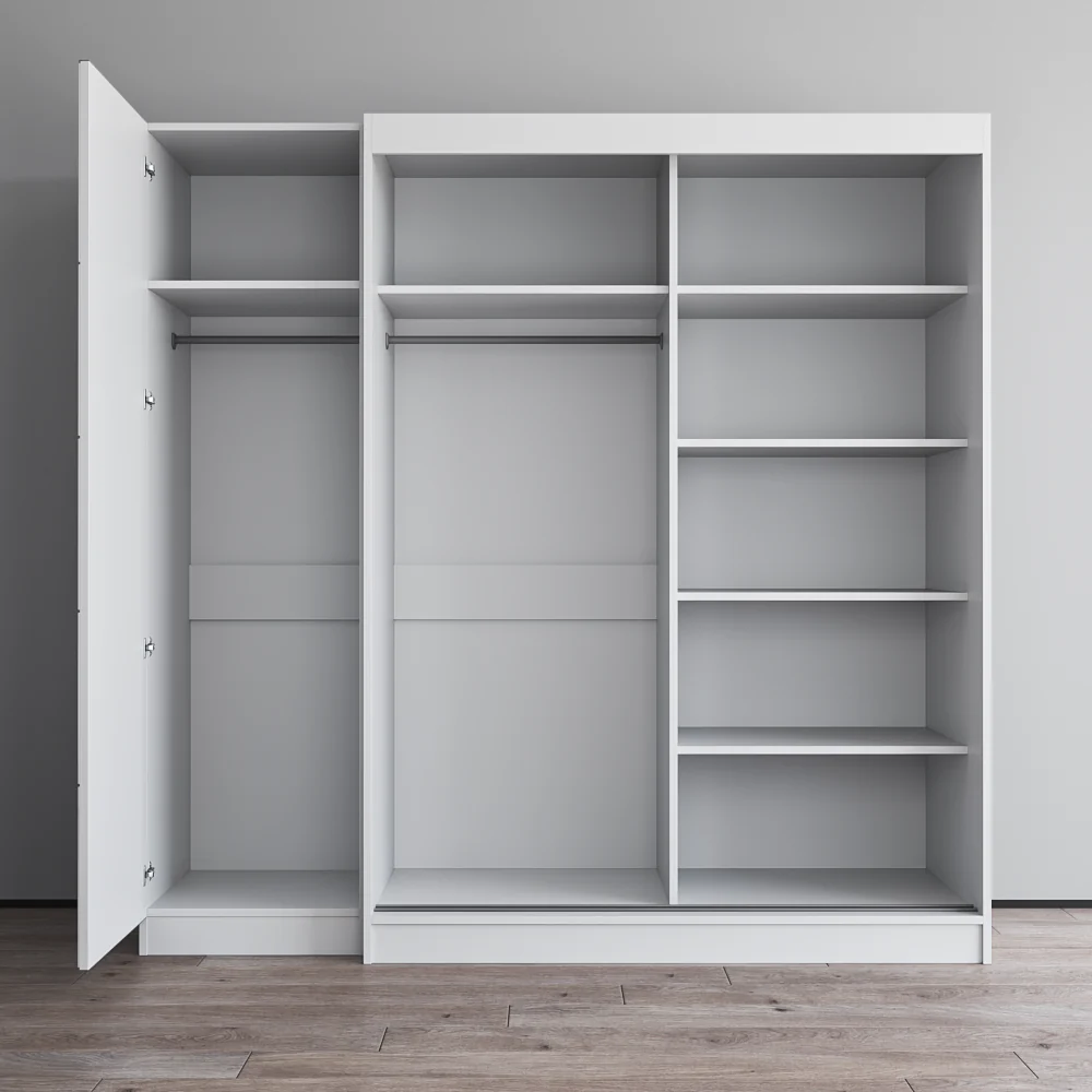 Aria 2D-EX Wardrobe with 1 Mirror - Image 5