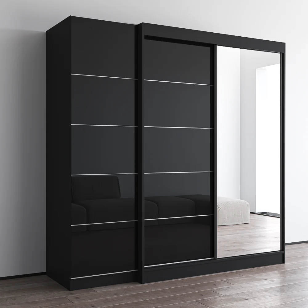 Aria 2D-EX Wardrobe with 1 Mirror - Image 8