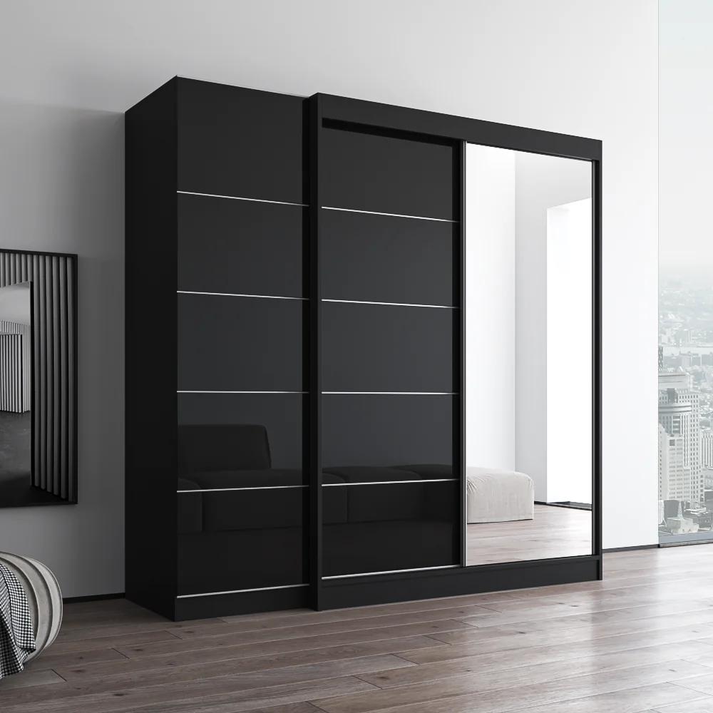 Aria 2D-EX Wardrobe with 1 Mirror - Image 9