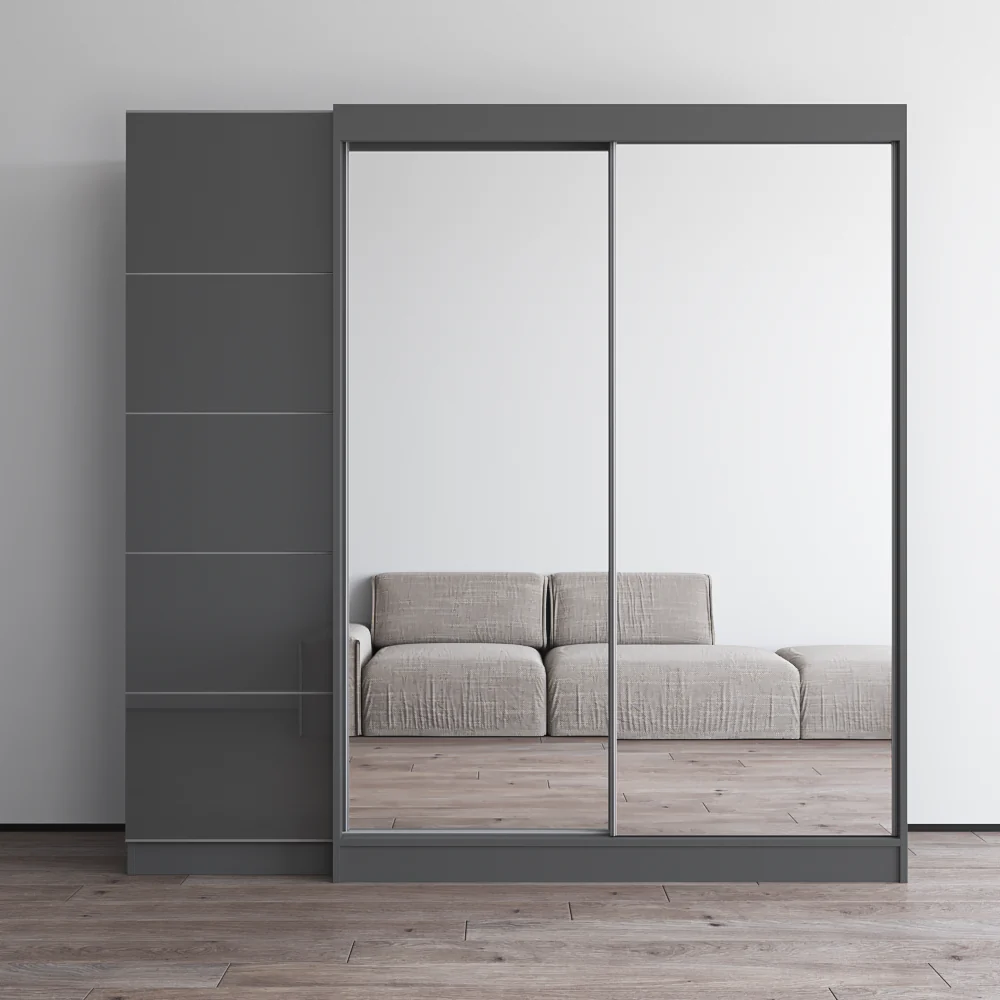 Aria 2D-EX Wardrobe with 2 Mirrors - Image 13