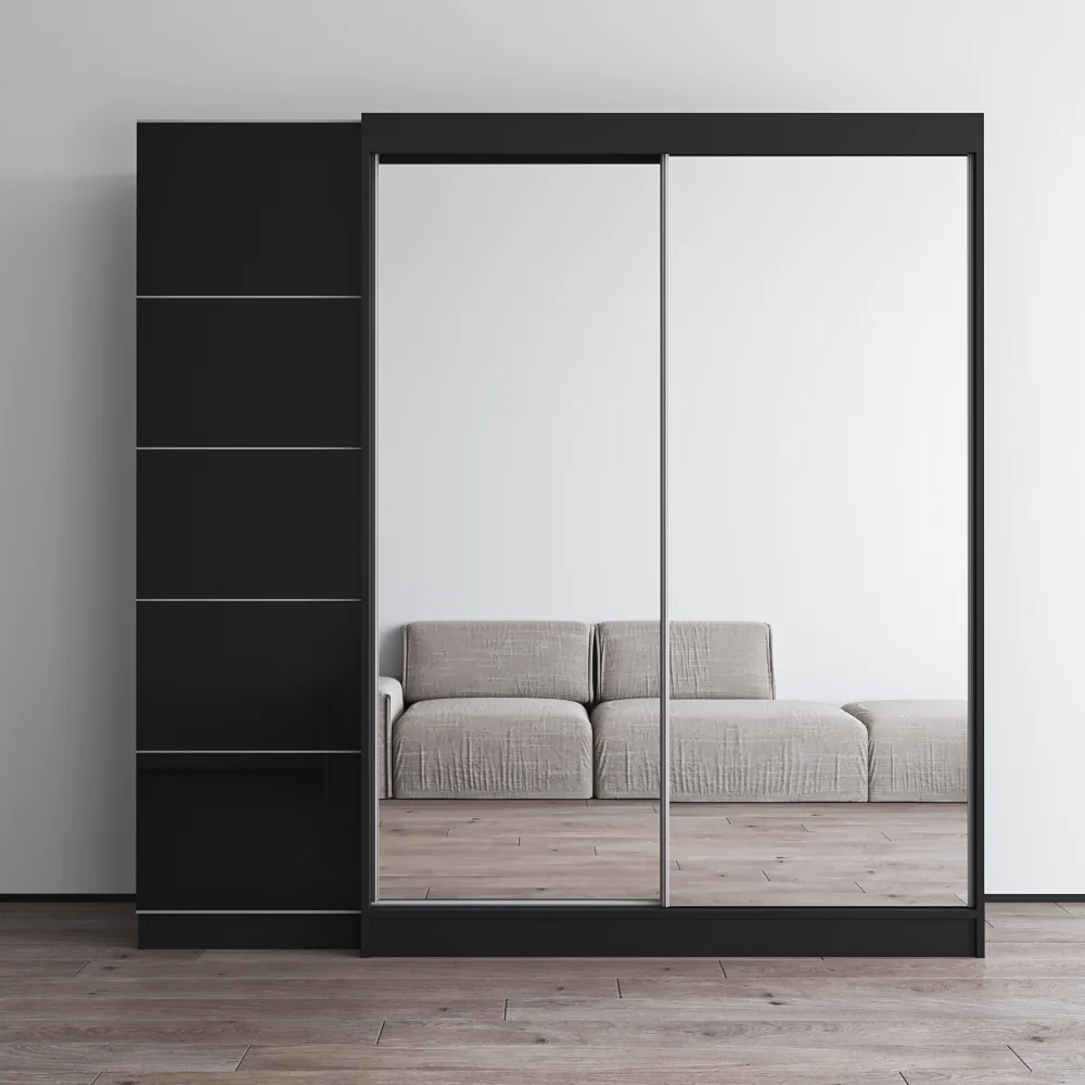 Aria 2D-EX Wardrobe with 2 Mirrors - Image 7