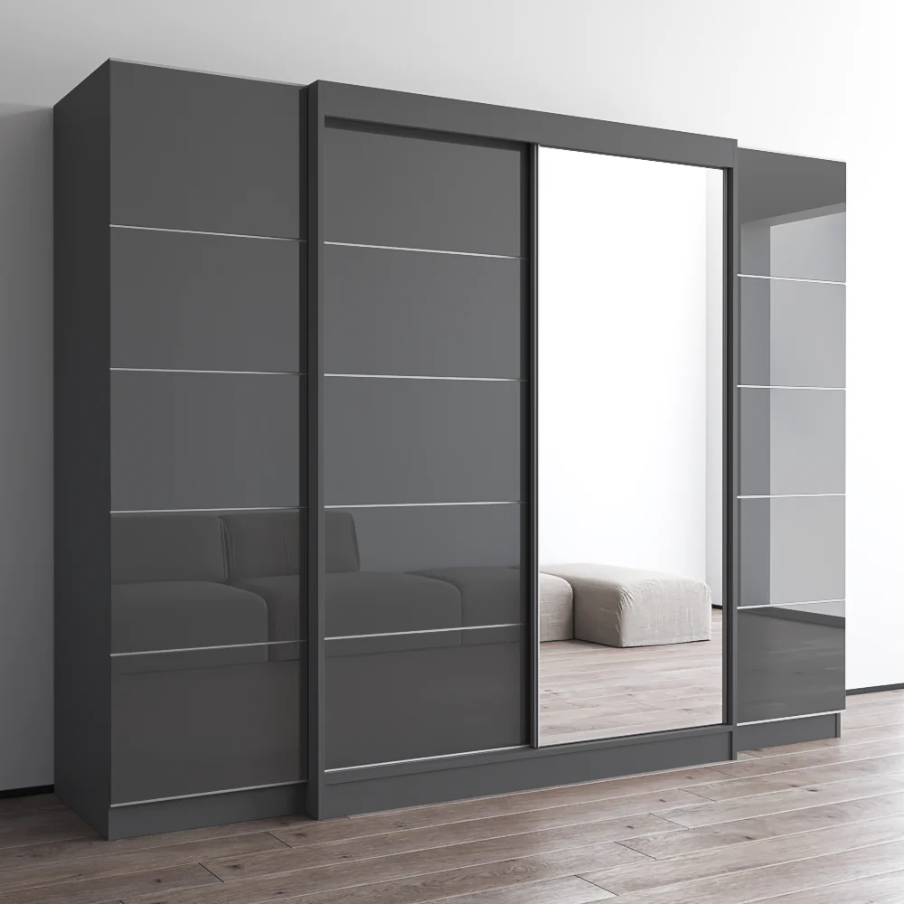 Aria 2D-EXEX Wardrobe with 1 Mirror - Image 14
