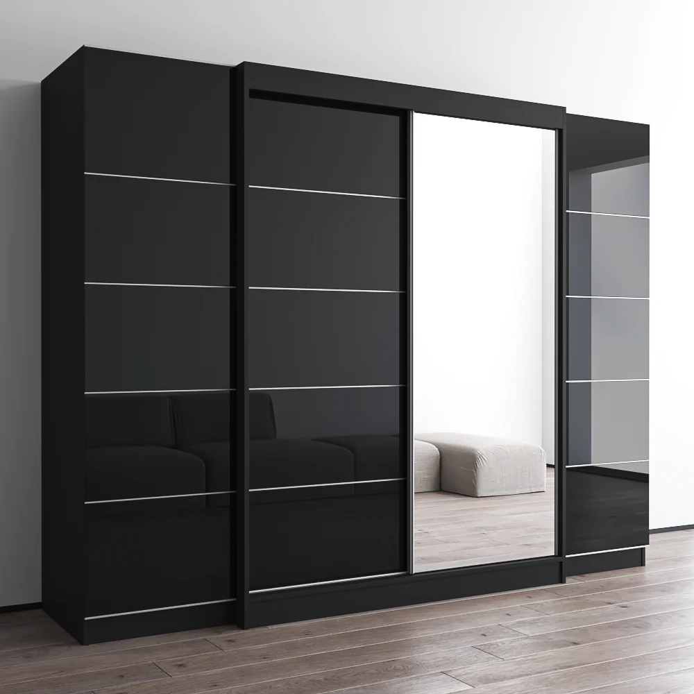 Aria 2D-EXEX Wardrobe with 1 Mirror - Image 8