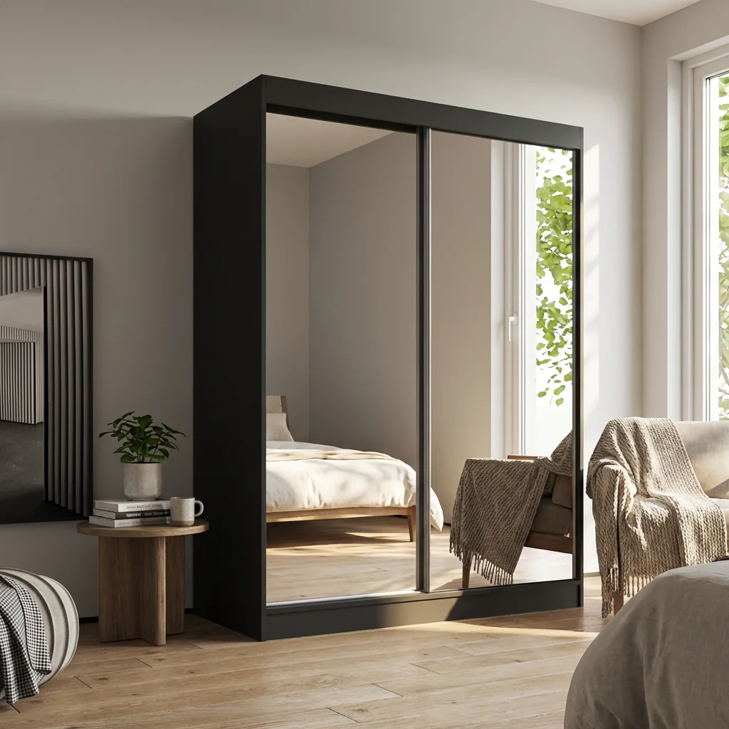 Aria 2D Wardrobe with All Mirror - Image 10