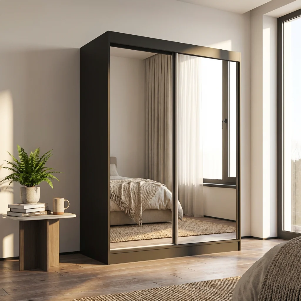 Aria 2D Wardrobe with All Mirror - Image 13