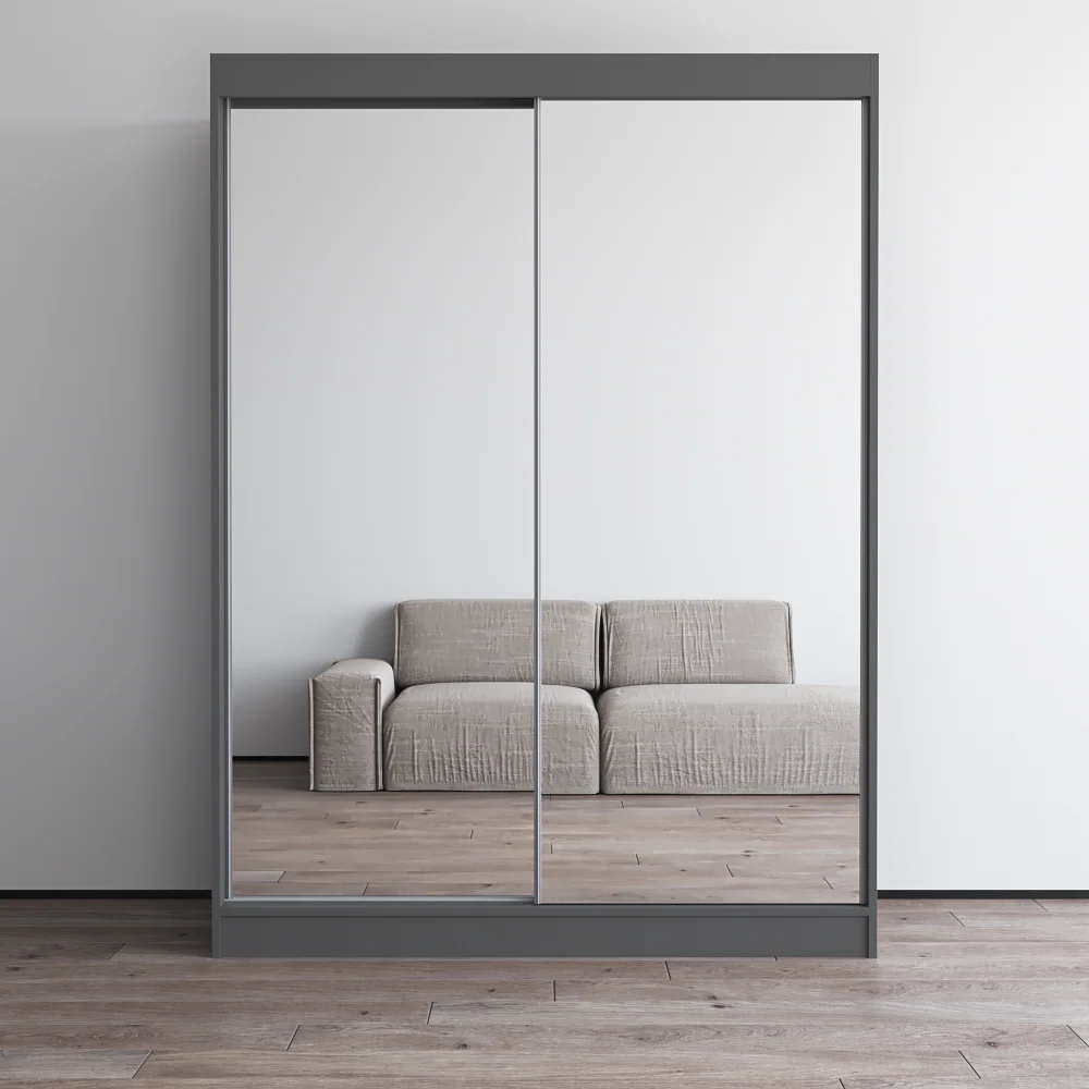 Aria 2D Wardrobe with All Mirror - Image 16