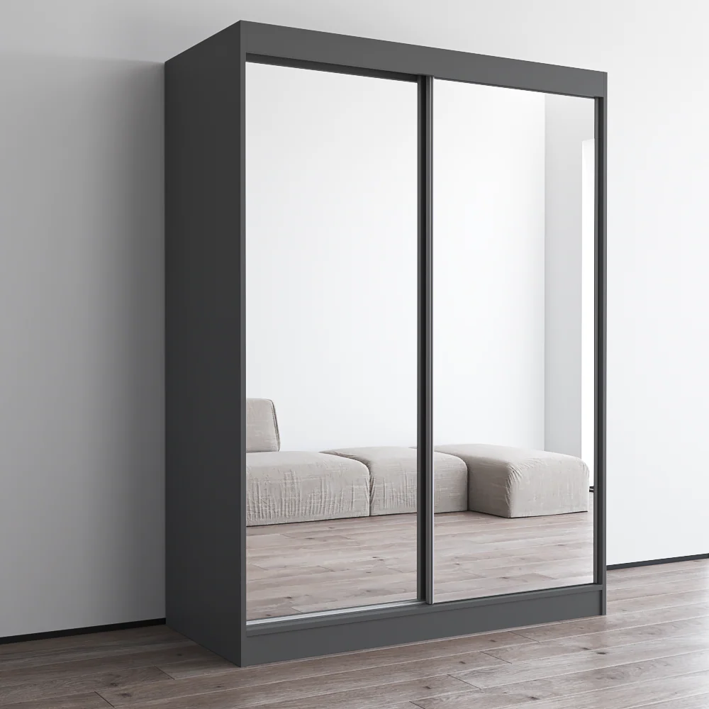 Aria 2D Wardrobe with All Mirror - Image 18
