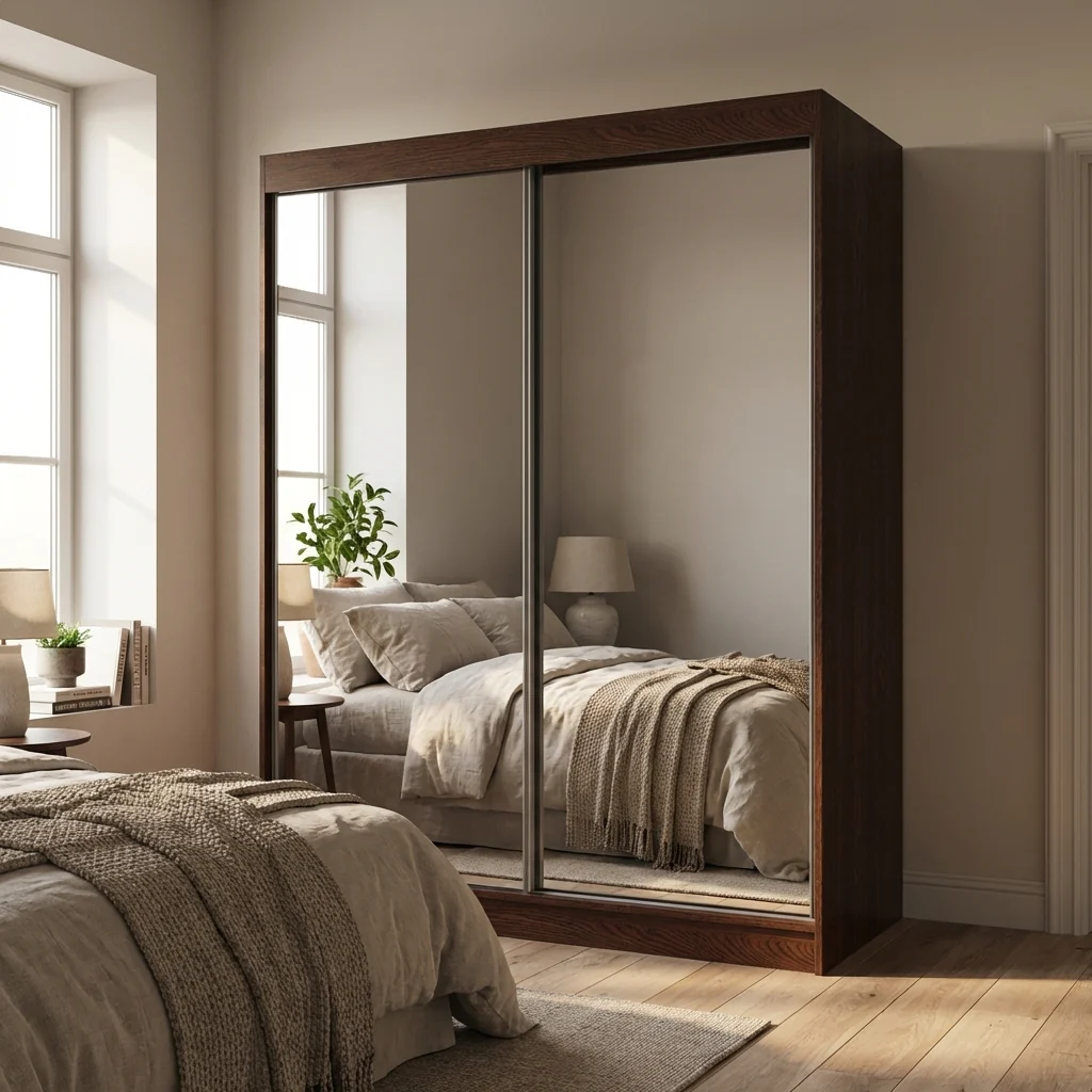 Aria 2D Wardrobe with All Mirror - Image 24