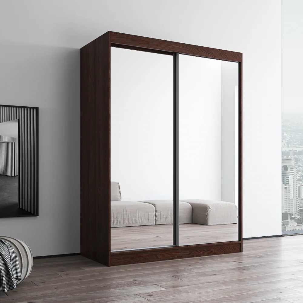 Aria 2D Wardrobe with All Mirror - Image 26