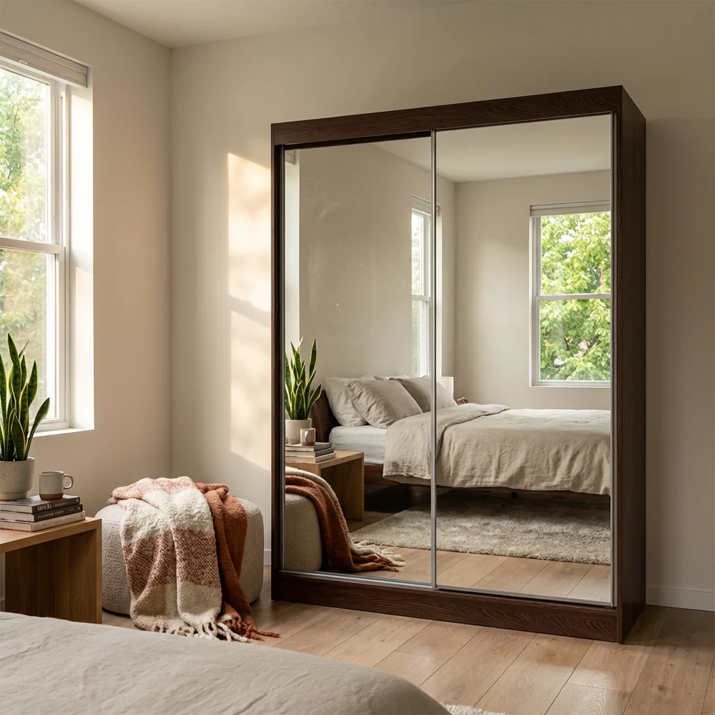 Aria 2D Wardrobe with All Mirror - Image 27