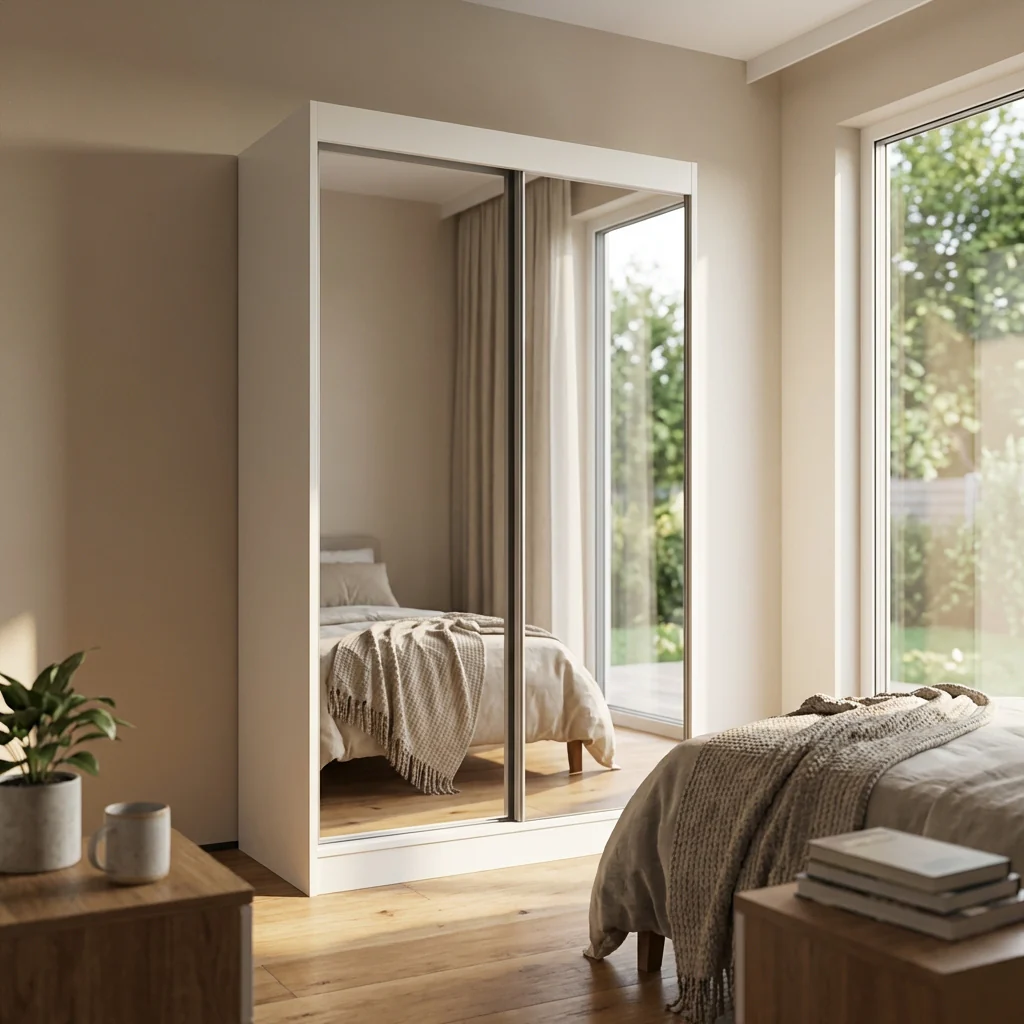 Aria 2D Wardrobe with All Mirror - Image 32