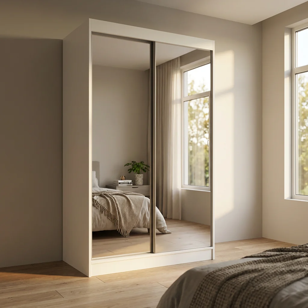 Aria 2D Wardrobe with All Mirror - Image 35