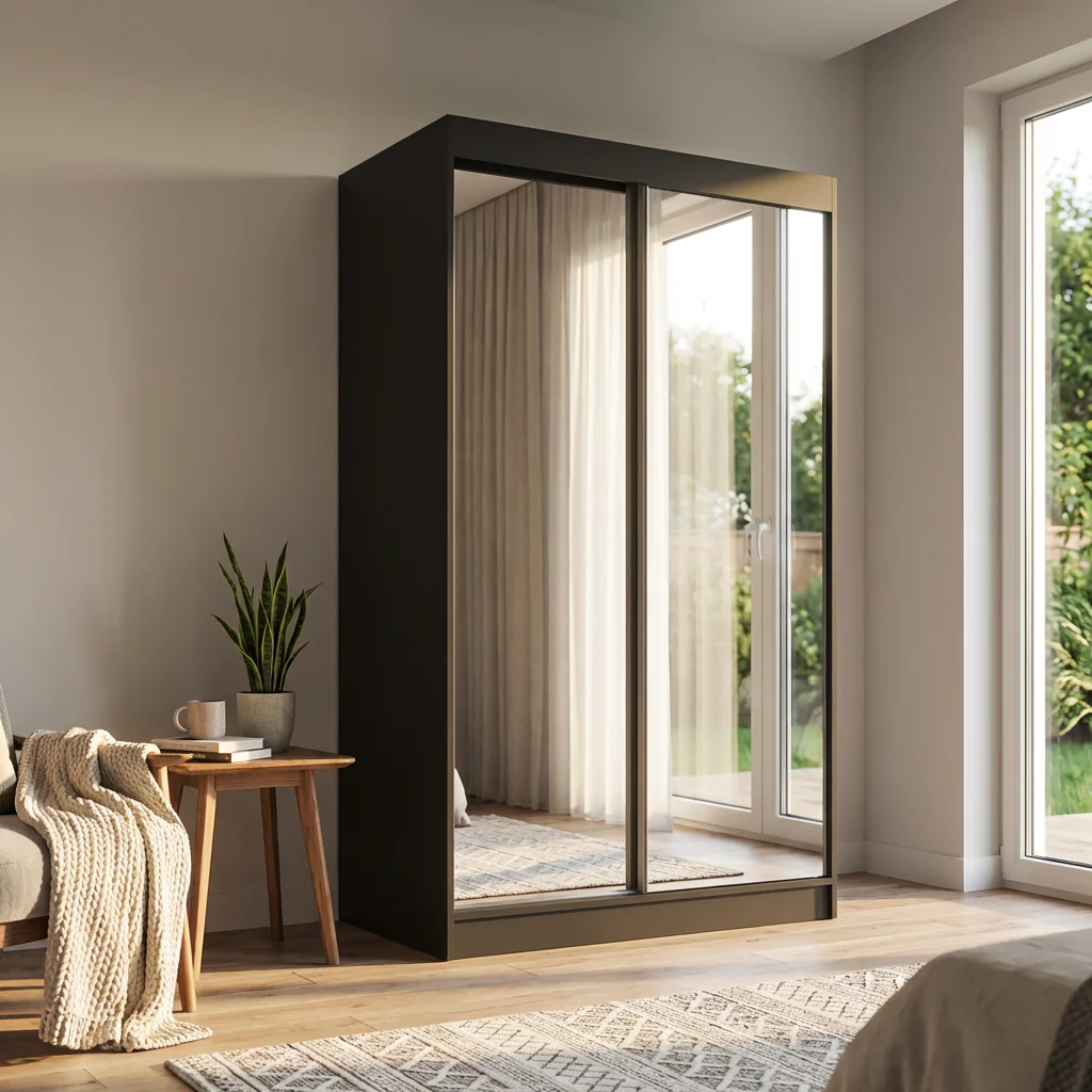 Aria 2D Wardrobe with All Mirror - Image 40