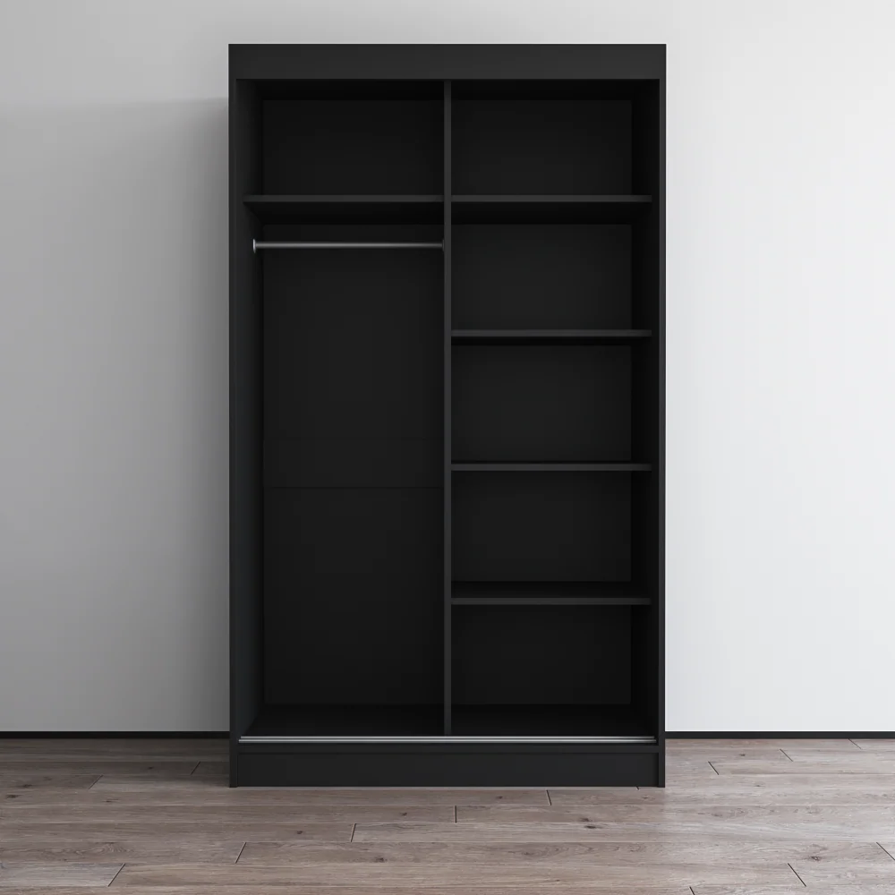 Aria 2D Wardrobe with All Mirror - Image 43