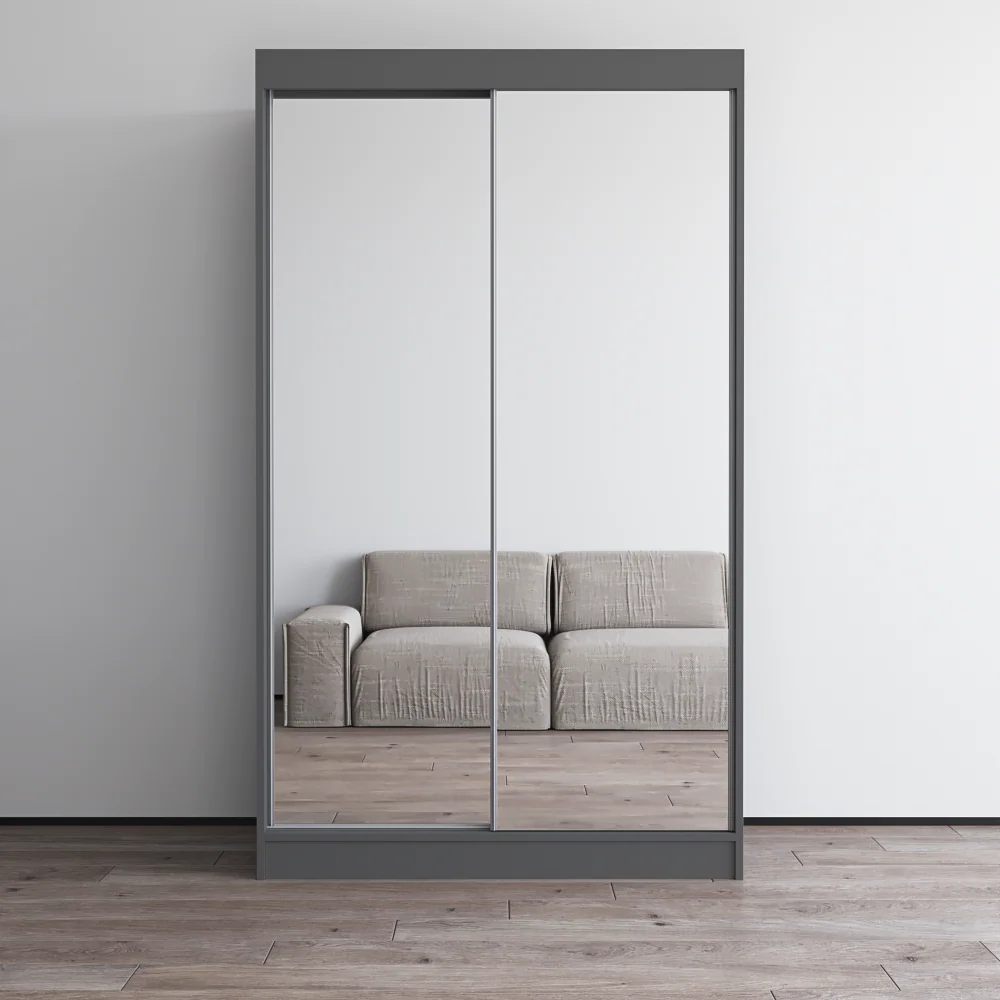 Aria 2D Wardrobe with All Mirror - Image 45