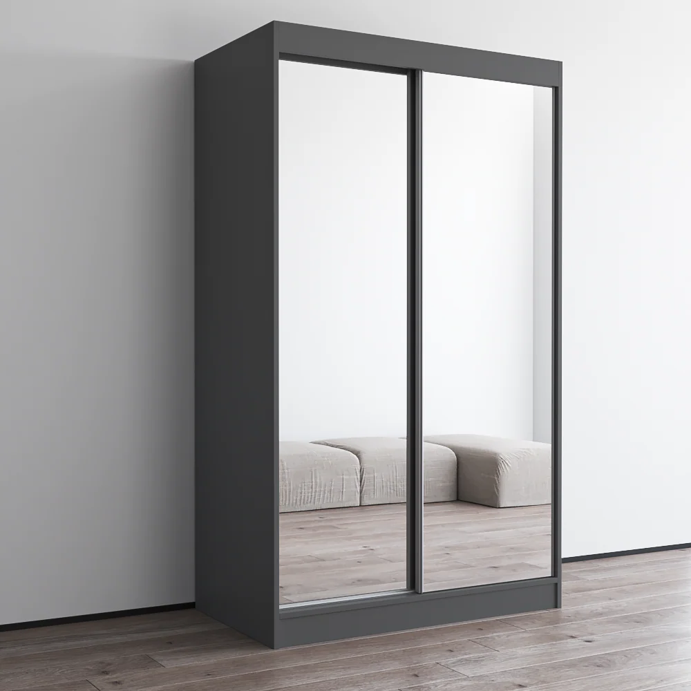 Aria 2D Wardrobe with All Mirror - Image 47