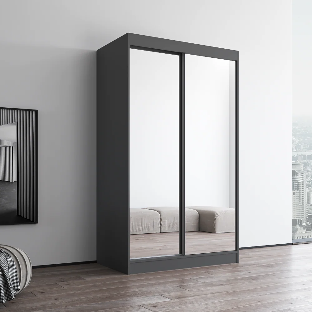 Aria 2D Wardrobe with All Mirror - Image 48