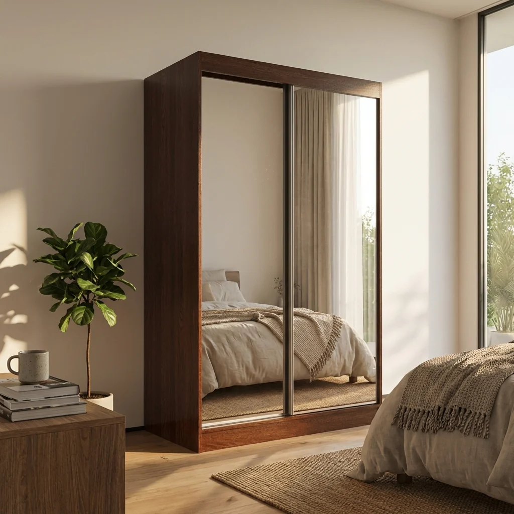 Aria 2D Wardrobe with All Mirror - Image 53