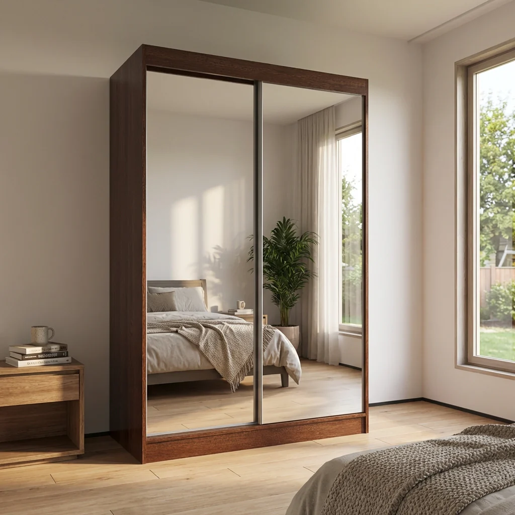 Aria 2D Wardrobe with All Mirror - Image 57