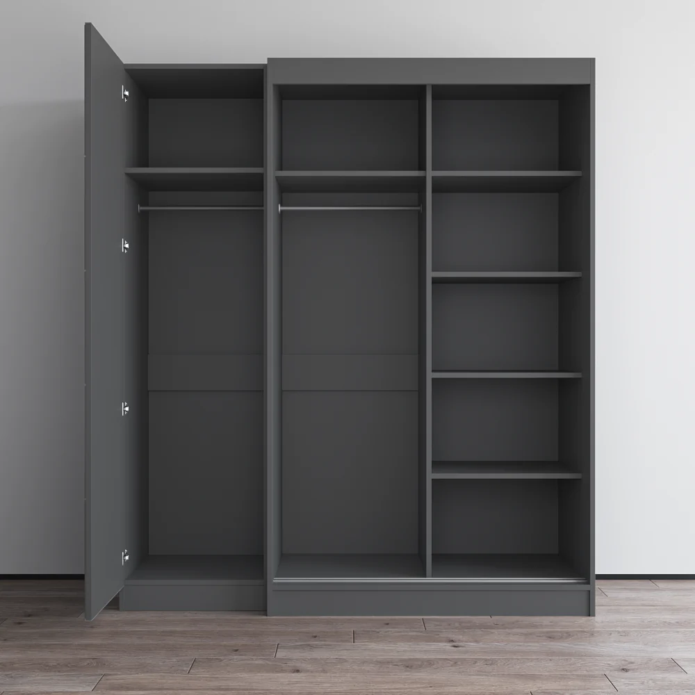 Aria 2D120-EX Wardrobe with 1 Mirror - Image 17