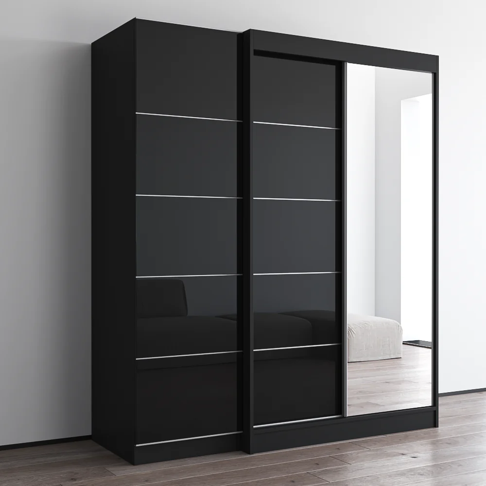 Aria 2D120-EX Wardrobe with 1 Mirror - Image 8