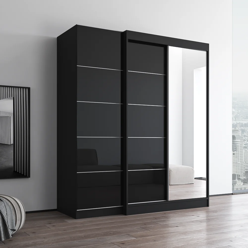 Aria 2D120-EX Wardrobe with 1 Mirror - Image 9