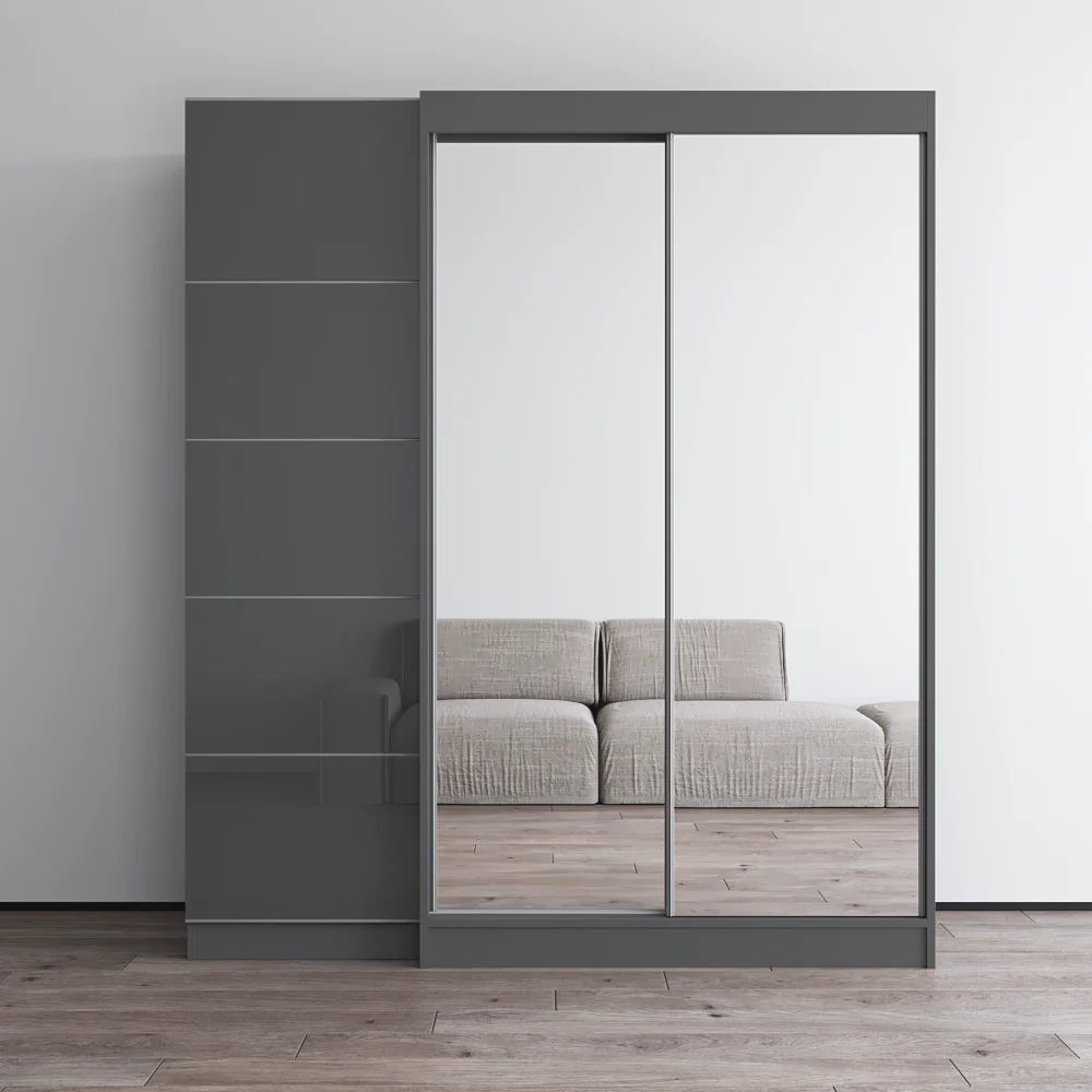 Aria 2D120-EX Wardrobe with 2 Mirrors - Image 13