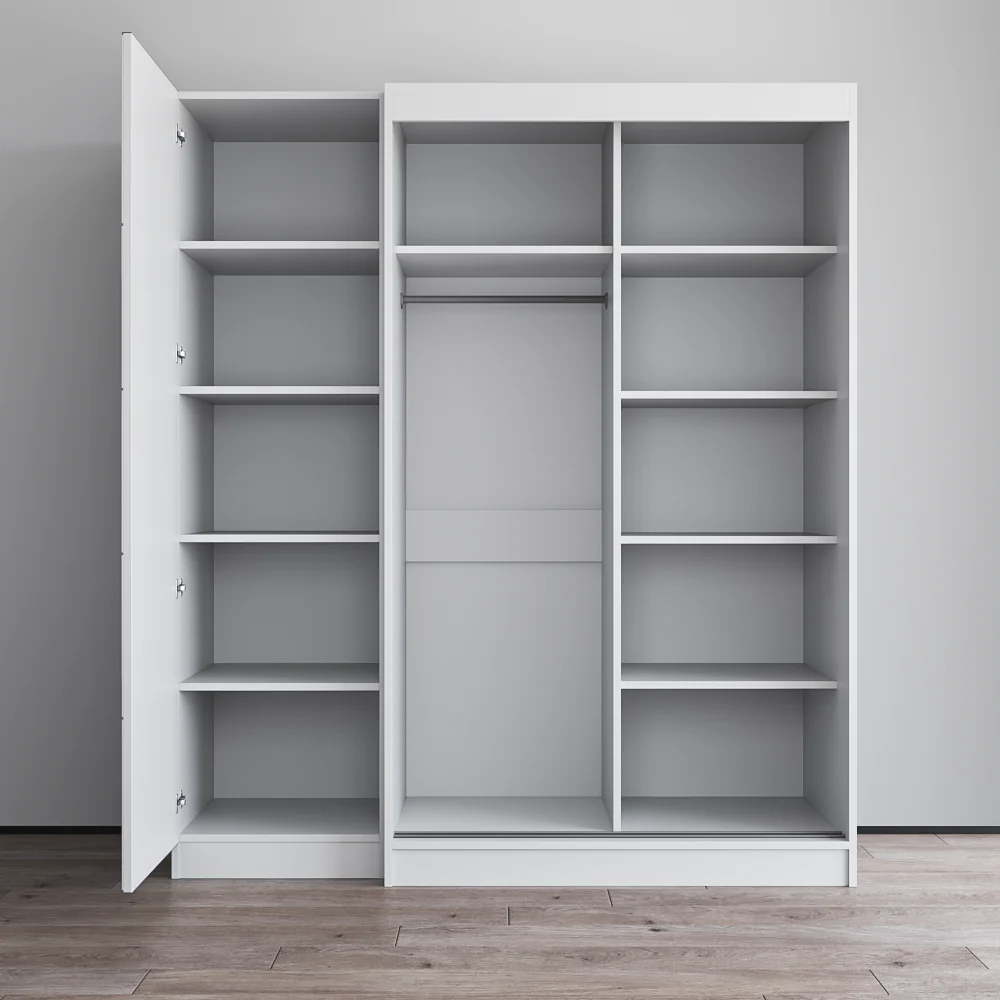 Aria 2D120-EX Wardrobe with 2 Mirrors - Image 4