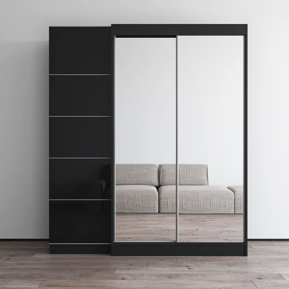 Aria 2D120-EX Wardrobe with 2 Mirrors - Image 7