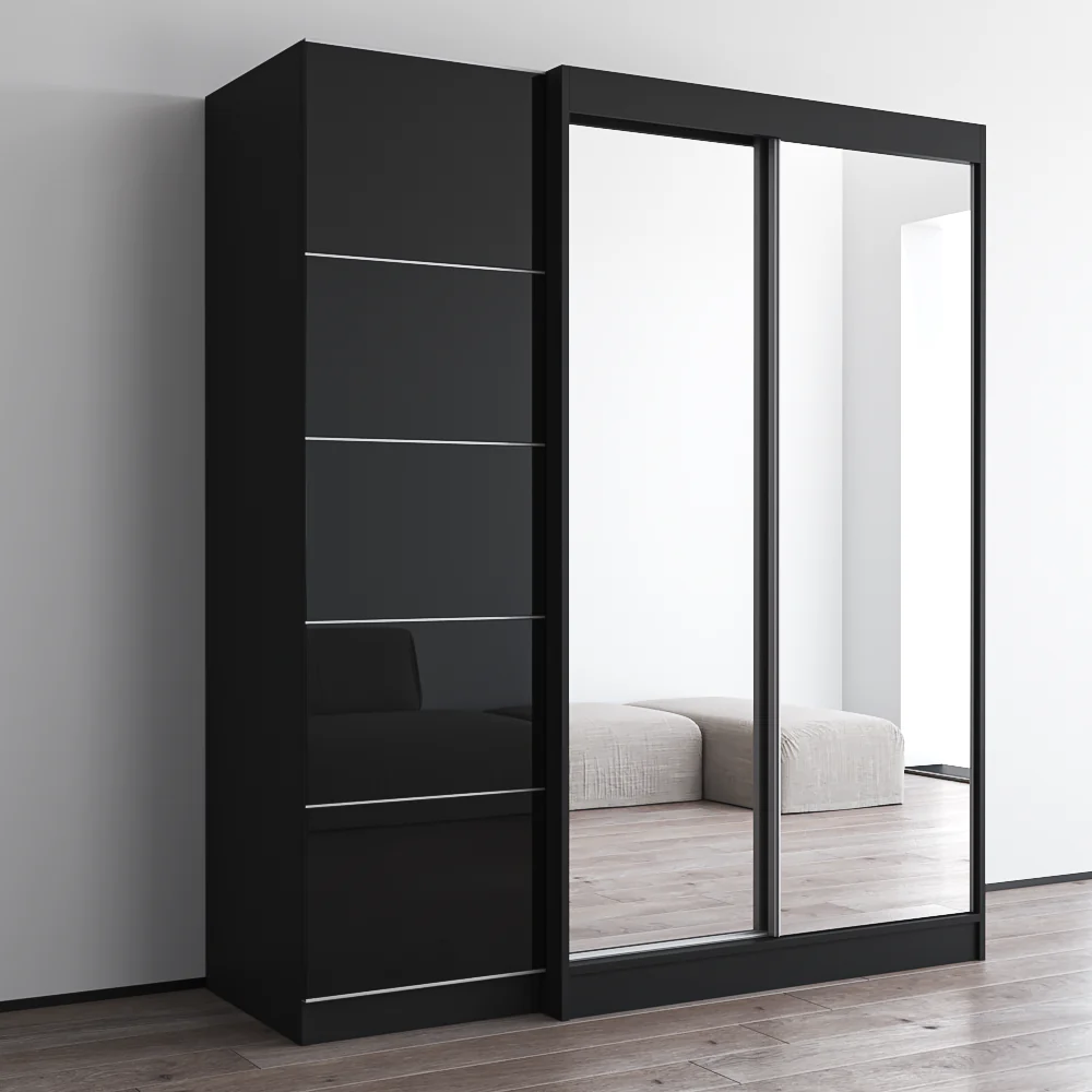 Aria 2D120-EX Wardrobe with 2 Mirrors - Image 8