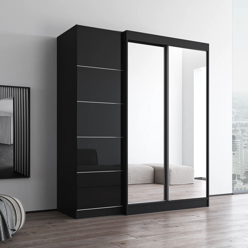 Aria 2D120-EX Wardrobe with 2 Mirrors - Image 9