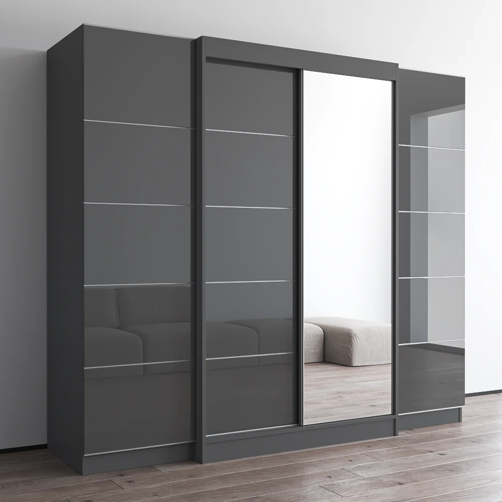 Aria 2D120-EXEX Wardrobe with 1 Mirror - Image 14