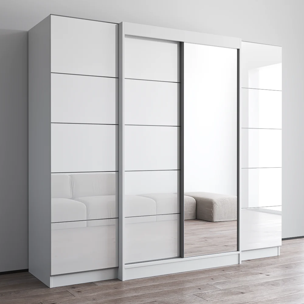 Aria 2D120-EXEX Wardrobe with 1 Mirror - Image 2