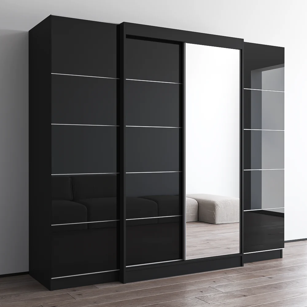 Aria 2D120-EXEX Wardrobe with 1 Mirror - Image 8