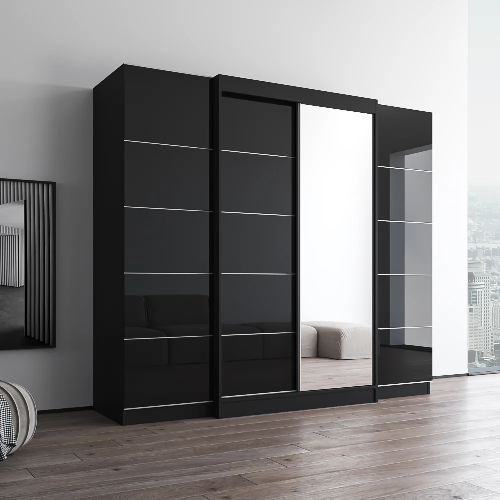 Aria 2D120-EXEX Wardrobe with 1 Mirror - Image 9