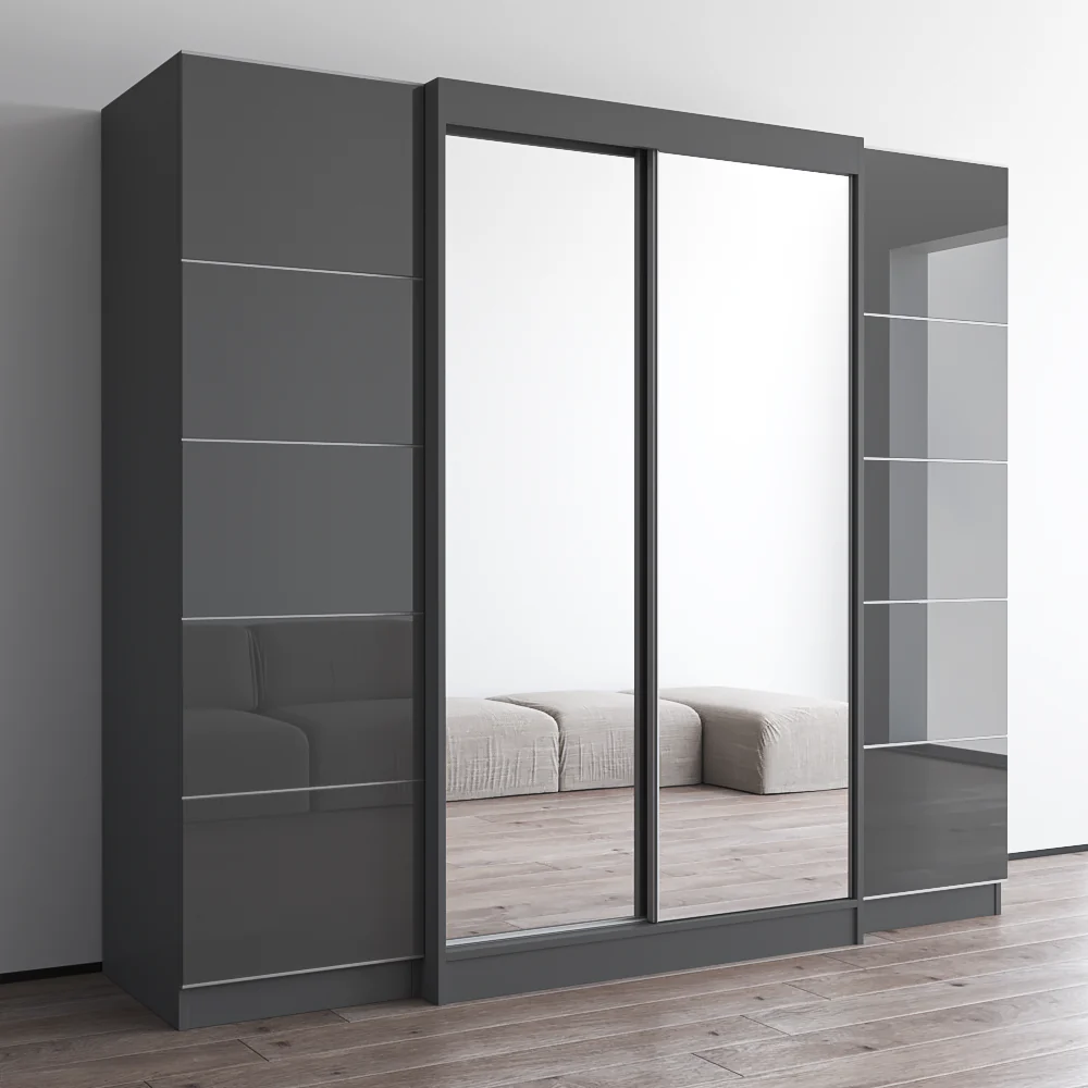Aria 2D120-EXEX Wardrobe with 2 Mirrors - Image 14