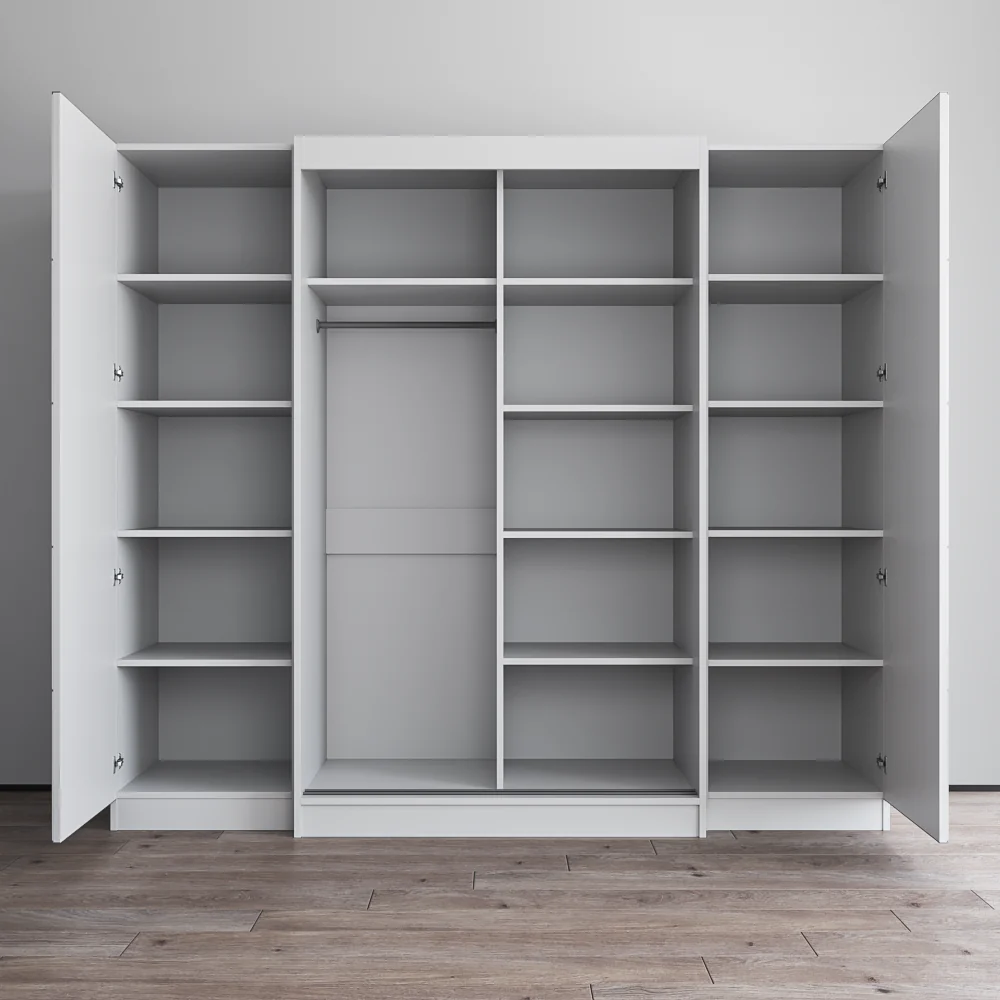Aria 2D120-EXEX Wardrobe with 2 Mirrors - Image 4