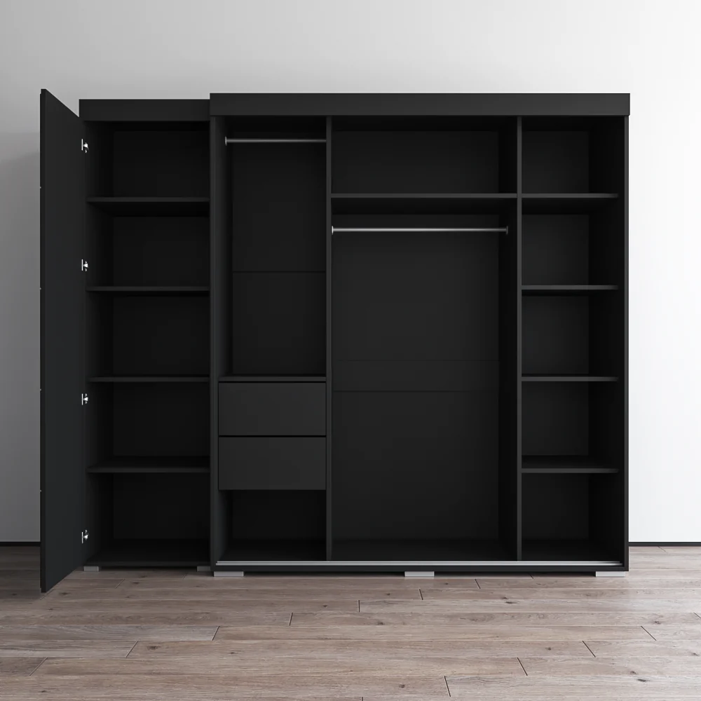 Aria 3D-EX Wardrobe with 1 Mirror - Image 10