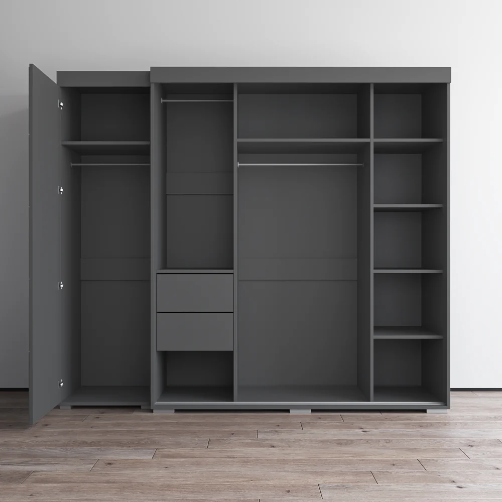 Aria 3D-EX Wardrobe with 1 Mirror - Image 17