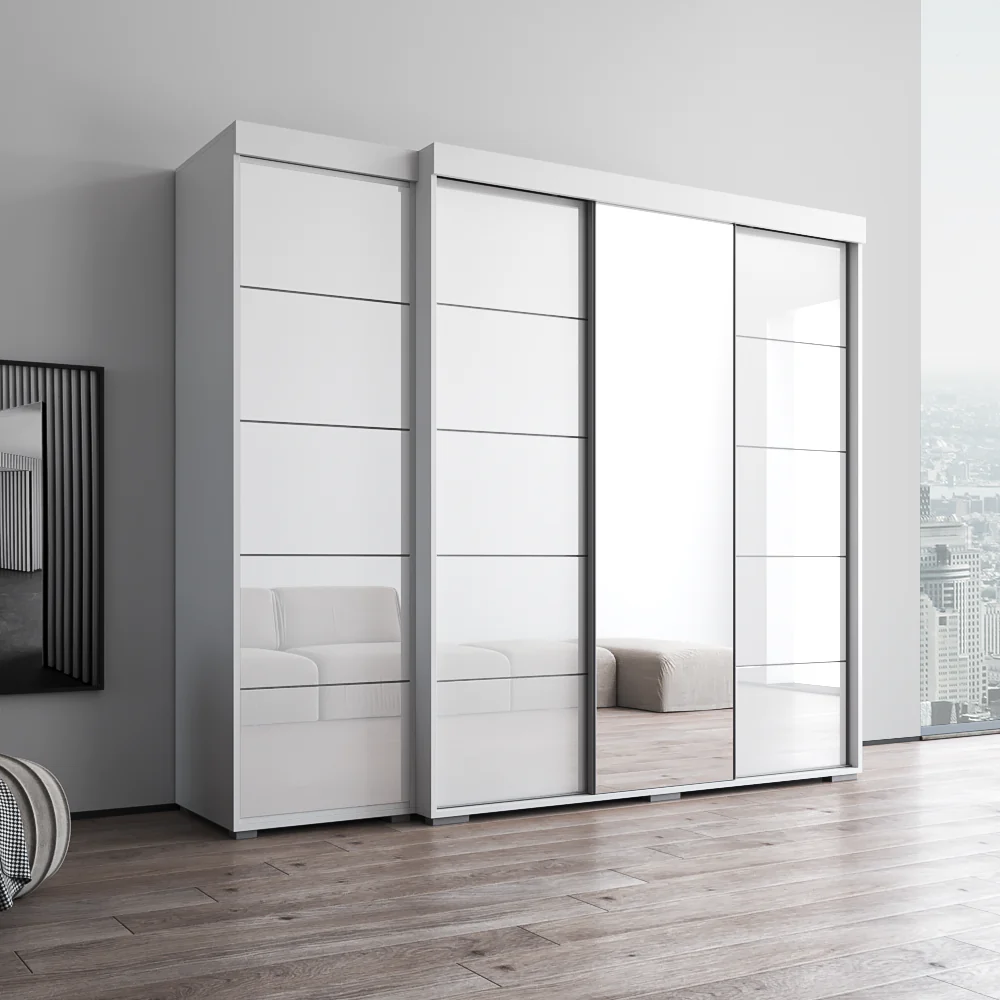 Aria 3D-EX Wardrobe with 1 Mirror - Image 3