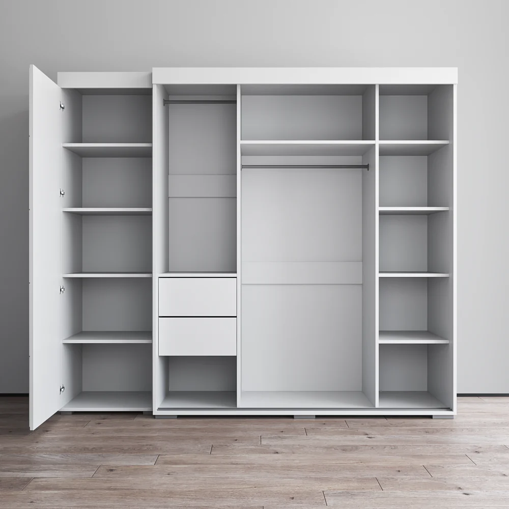 Aria 3D-EX Wardrobe with 1 Mirror - Image 4