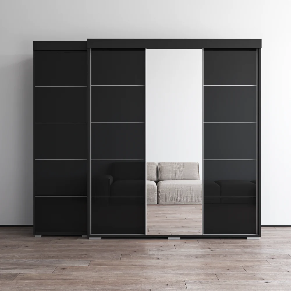Aria 3D-EX Wardrobe with 1 Mirror - Image 7
