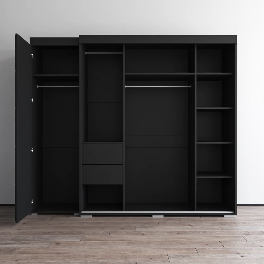 Aria 3D-EX Wardrobe with 3 Mirrors - Image 11