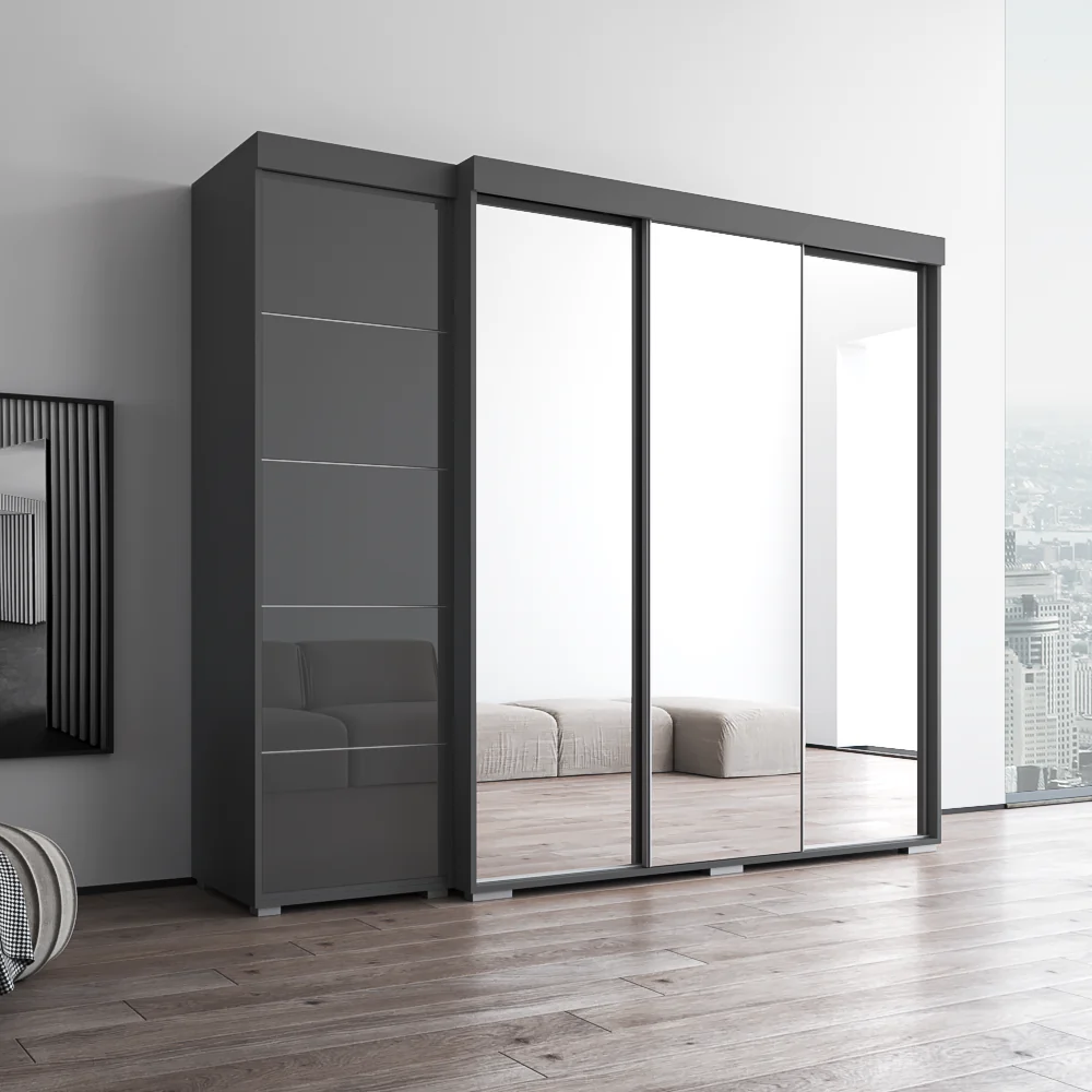 Aria 3D-EX Wardrobe with 3 Mirrors - Image 15