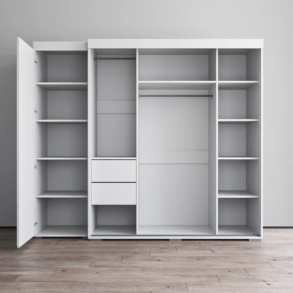 Aria 3D-EX Wardrobe with 3 Mirrors - Image 4