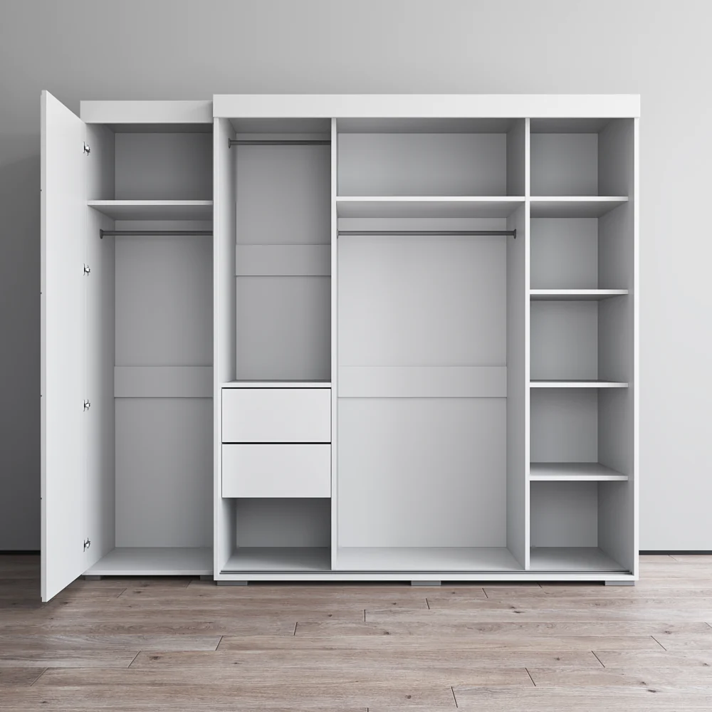 Aria 3D-EX Wardrobe with 3 Mirrors - Image 5