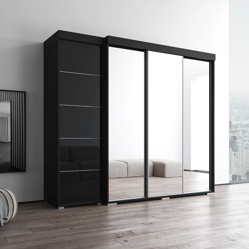 Aria 3D-EX Wardrobe with 3 Mirrors - Image 9