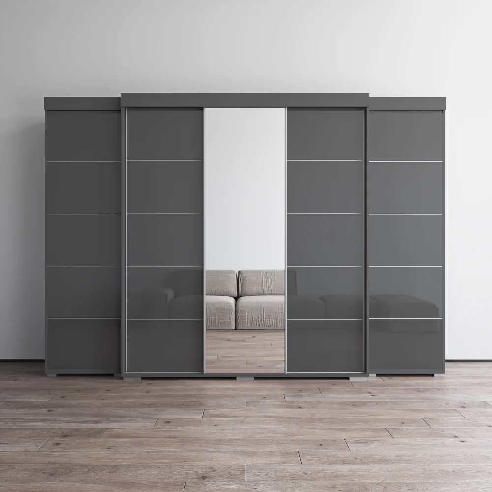 Aria 3D-EXEX Wardrobe with 1 Mirror - Image 13