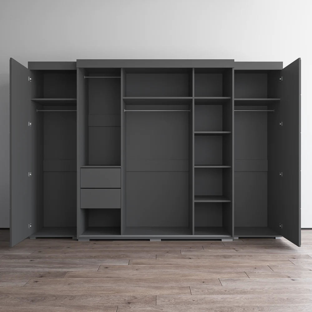 Aria 3D-EXEX Wardrobe with 1 Mirror - Image 17