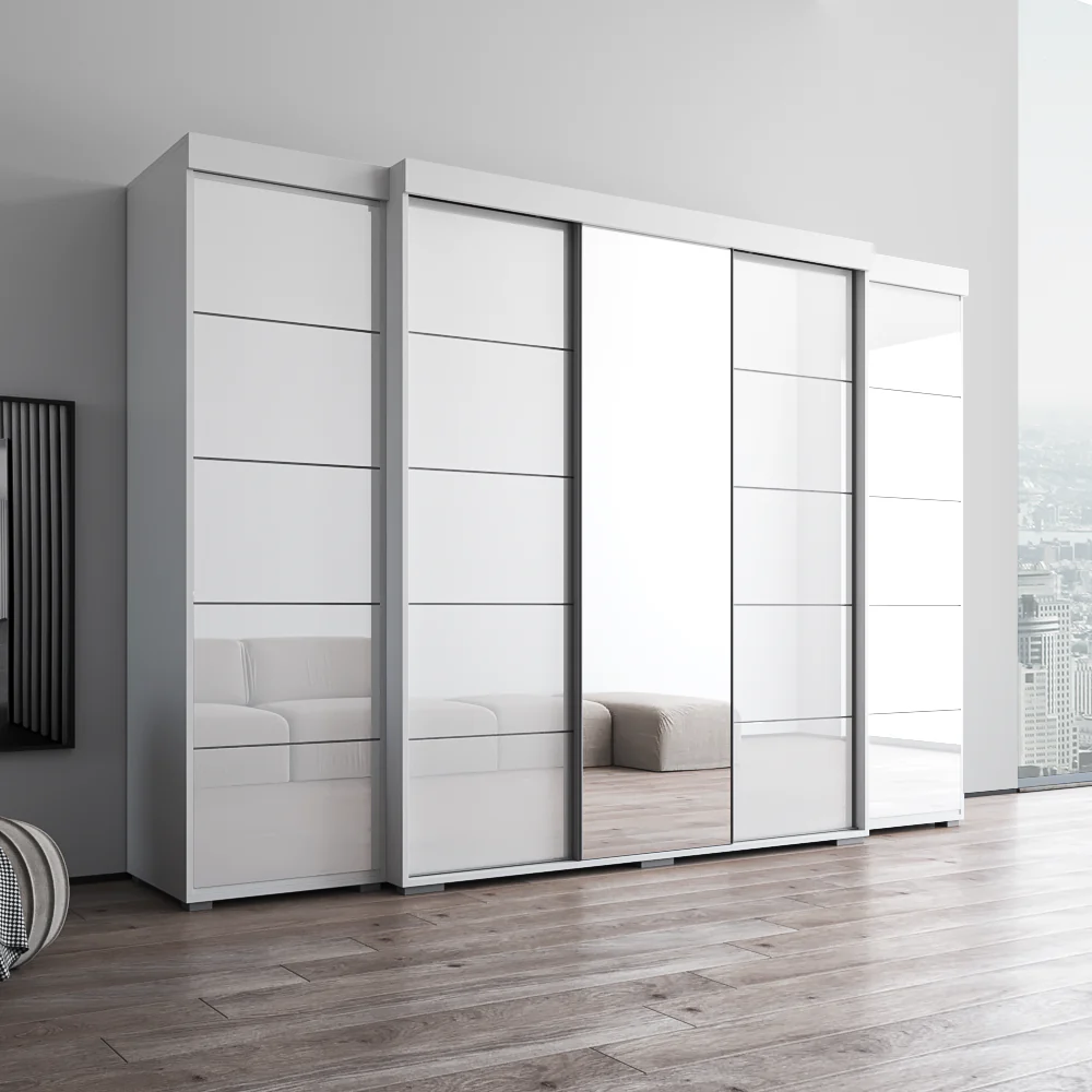 Aria 3D-EXEX Wardrobe with 1 Mirror - Image 3